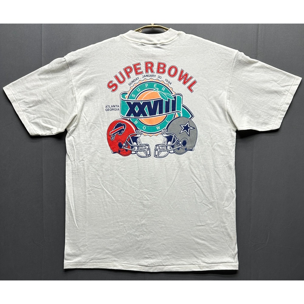 VTG Buffalo Bills Dallas Cowboys Shirt Mens XL‎ Super Bowl 1994 Football Tee
